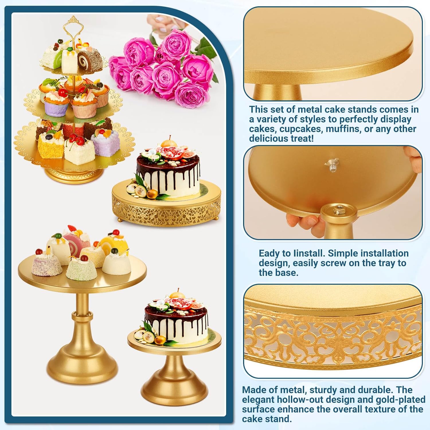 Набор для сервировки десертног – обзор и цена Display Risers Set